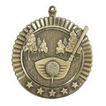 Medal, "Golf" Star - 2 3/4" Dia
